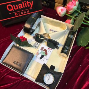 এক্সক্লুসিভ জেন্টস শার্ট কম্বো গিফট বক্স