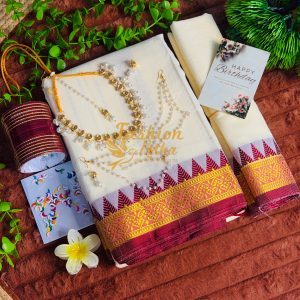 অফ হোয়াইট কালার শাড়ি - Off White Colour Saree